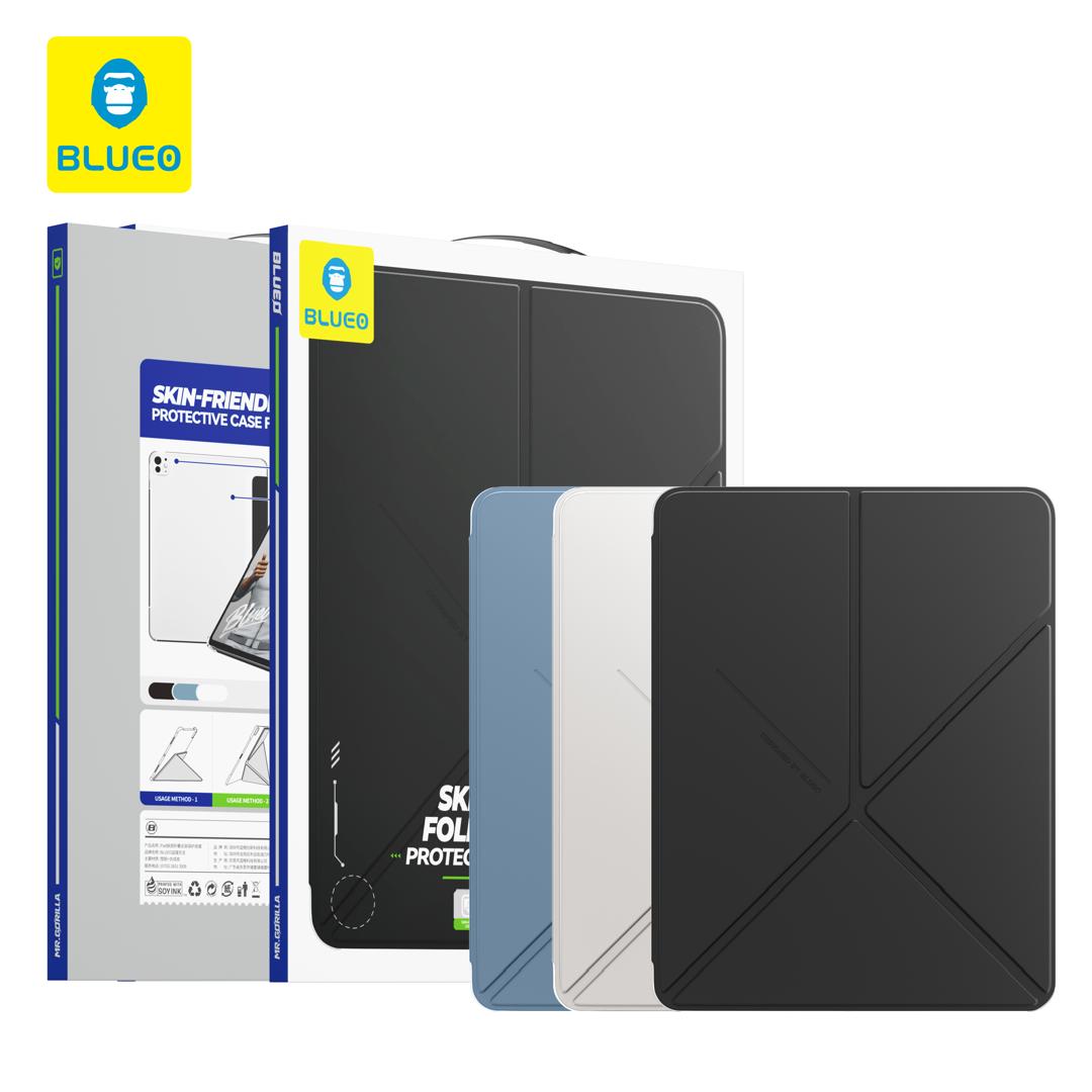 Blueo-Skin-Friendly-Foldable-Stand-Protective-Case-For-IPad Blueo-Skin-Friendly-Foldable-Stand-Protective-Case-For-IPad